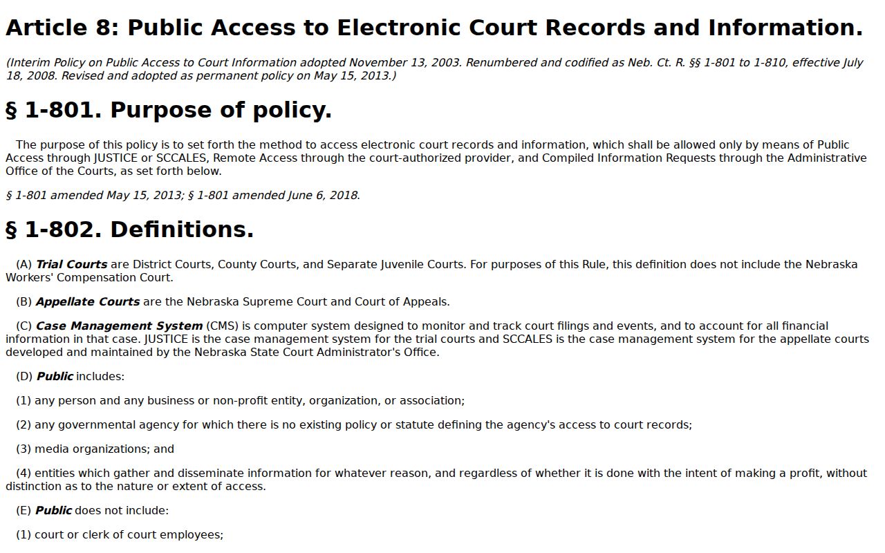 Cass County case lookup public electronic court-record access reference